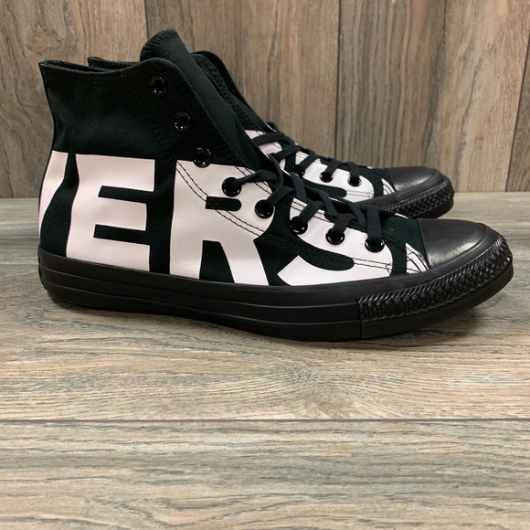 Converse Chuck Taylor Black White Hi Top Sneakers - Picture 2 of 5